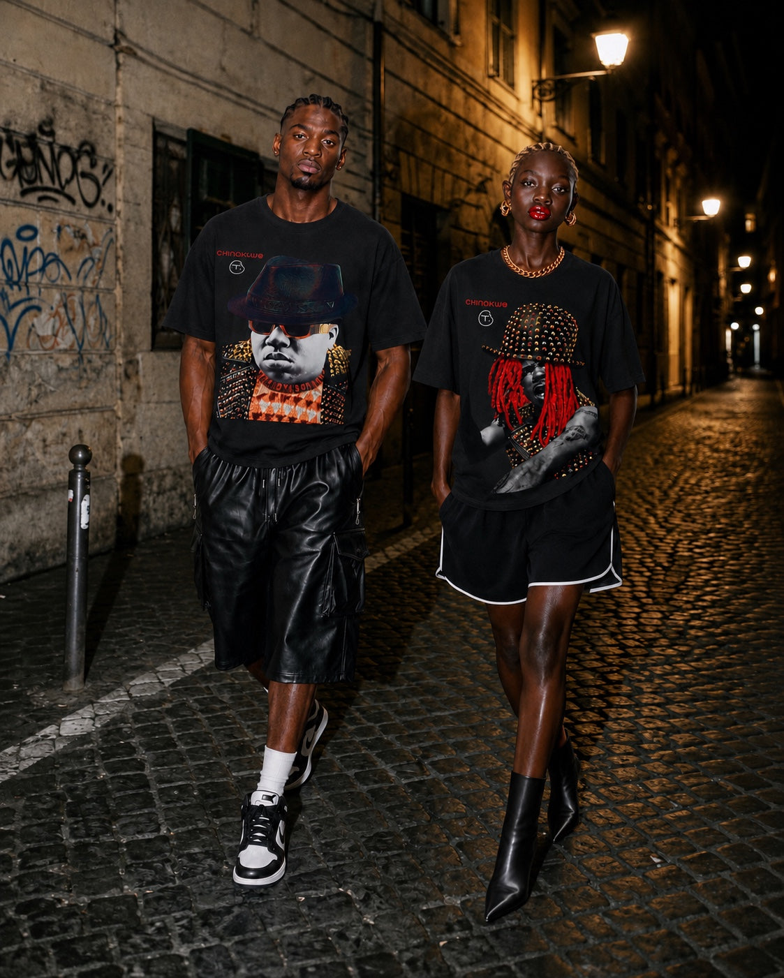 Caroline Chinakwe x Tee Max collaboration T-shirts editorial image
