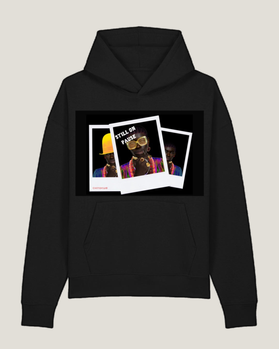 Still On Pause Hoodie Black