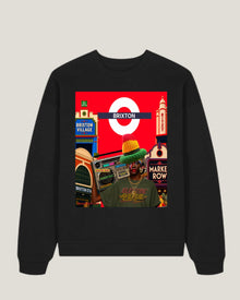 Chinakwe X Brixton black sweatshirt