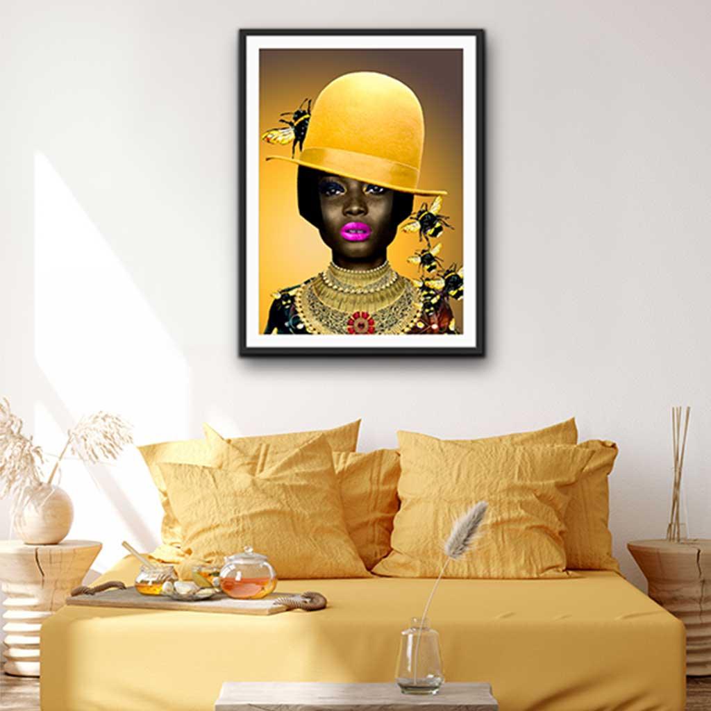 I Can't be Stung by You - Blue & Yellow Hat - Chinakwe